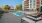 a swimming pool in a courtyard